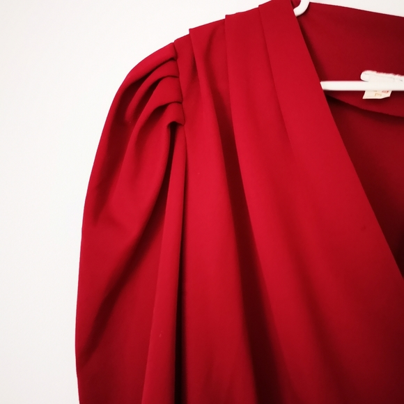 Vintage asymmetrical, colour-block wrap bl… - Picture 4 of 9